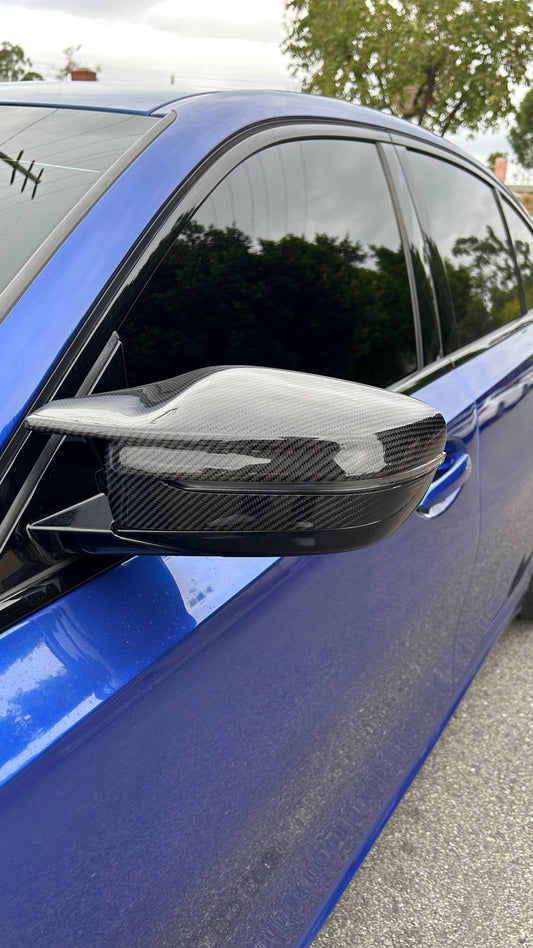 BMW G20/G30/G22/G23/G14/G15/G16 Carbon Fiber G8X-Style Mirror Cap Replacements