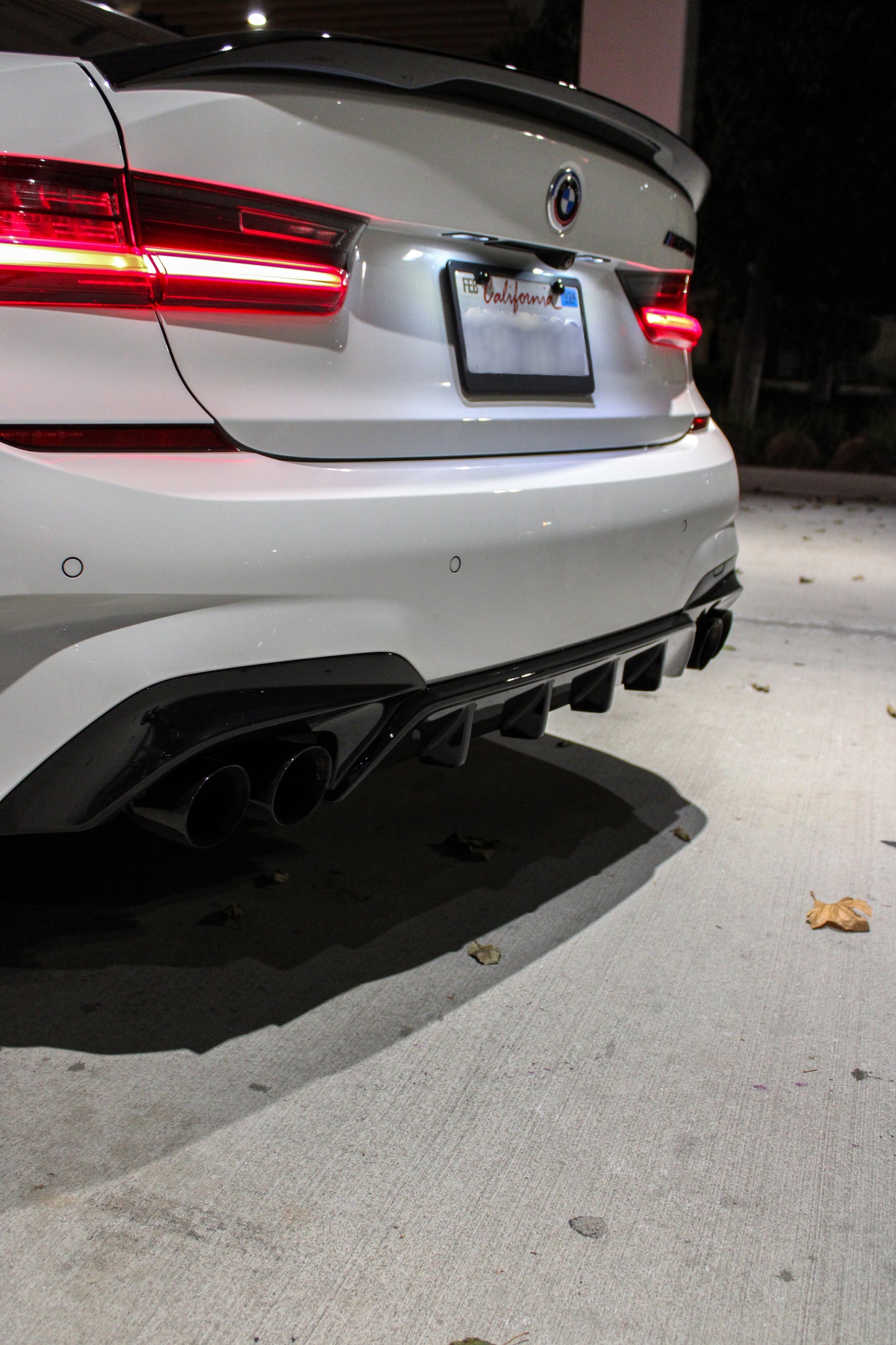 BMW G20 M340i Gloss Black Rear Diffuser